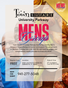 Men’s Caregiver Support Group at Town Square University Parkway in Sarasota, Florida